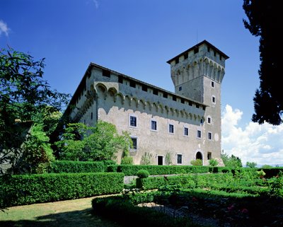 Villa il Trebbio, S. Piero a Sieve, begonnen 1451 von Michelozzo di Bartolommeo